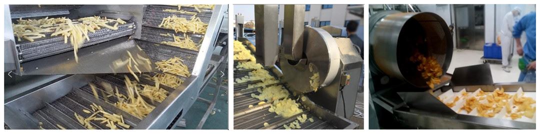 Finished products produced by snack machinery Finished products produced by snack machinery