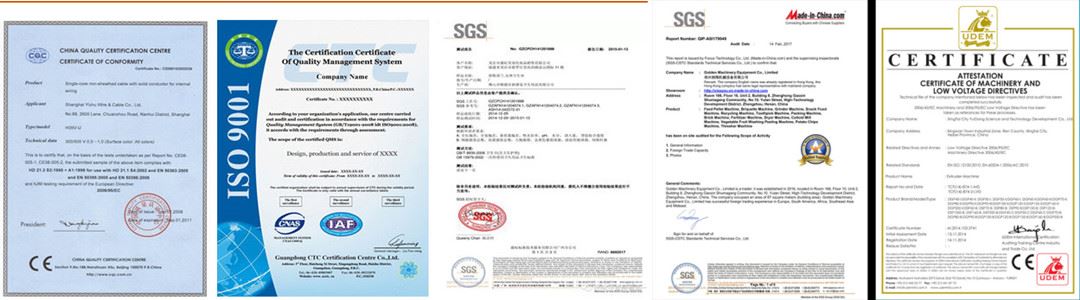 Lerford food machine certificate Lerford food machine certificate
